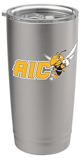 American International College AIC Yellow Jackets Stainless Steel Insulated Tumbler