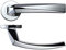 Zoo Hardware Rosso Maniglie Hydra Lever On 50MM Rose Door Handle Polished Chrome - RM010CP