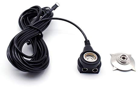 Quadrios ESD-Erdungskabel 3.60 m Klemme, Druckknopf 10 mm, Ringkabelschuhanschluss