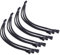YMWALK 4 pin PWM Fan Cable Fan Splitter Adapter Cable 1 to 3 ways Converter Y Shaped Splitter Black Sleeved Extension Cable for Host Case (Pack of 4)