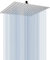 25cm Großer Regenbrause - Voolan Quadrat Hochdruck Duschkopf aus Edelstahl 304 - Komfortables Duscherlebnis auch bei Niedrigem Wasserdruck - Installierbar an der Wand oder Decke (Chrom)