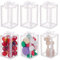 BENECREAT 28PCS Klare Hochzeitsbevorzugungsboxen mit Bowknot-Muster 10.5x6x6 cm Rechteckige transparente PVC Geschenkboxen für Schmuck Speicher Display, Hochzeit, Valentinstag