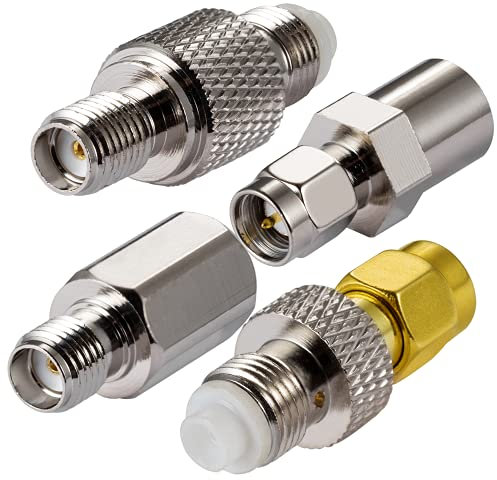 Vecys 4G Antennenadapter SMA-Adapter FME-Adapter SMA zu FME Adapter 4 Kit für 2G 3G 4G LTE-Antennenrouter UMTS Mobile Broadband Hsdpa WLAN Wireless (4pcs)