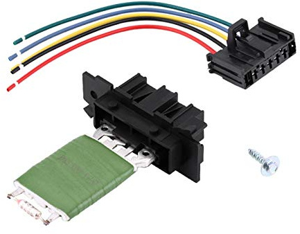 Resistenza Ventola Grande Punto, Resistenza Ventola Ventola Motore riscaldatore con Cablaggio Spina Riparazione Cablaggio per Grande Punto Qubo77364061 95508692