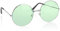 com-four® Hippie Brille grün - Partybrille 70er Jahre mit grünen XXL Gläsern für Fasching, Karneval, Schlagermove oder eine Mottoparty - Brille mit getönten Gläsern - Kostümzubehör (1 Stück - grün)