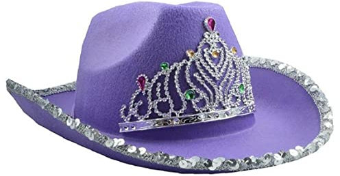 Vepoty Sombrero De Vaquero Morado, Sombreros De Vaquera De Tiara