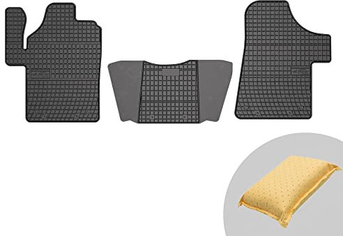 FROGUM EL Toro Gummimatten Ganzjähriges-Set von Autofussmatte Auto Fußmatten für Mercedes-Benz Viano W639 2003-2014, für Mercedes-Benz Vito II 2003-14 | Beständiges Gummi Material | 1,5cm Schutzkante