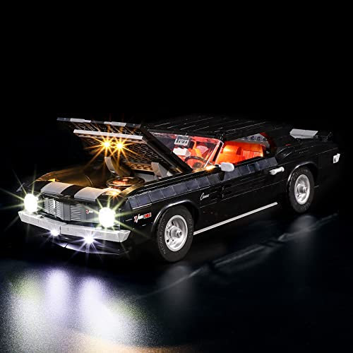 GEAMENT LED Licht-Set Kompatibel mit Lego Chevrolet Camaro Z28 - Beleuchtungsset für Creator 10304 Baumodell (Modell-Set Nicht enthalten)