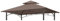 OLILAWN Grillpavillon-Ersatzdach, 1.5x2.4 m, Outdoor-Grillpavillon-Baldachin, Doppelte müde Grillüberdachung, passend für Modell L-GG001PST-F, Braun