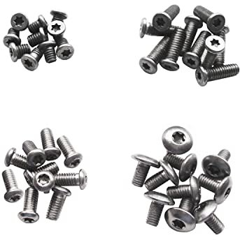 Pocket blade knife handle stainless steel screws, EDC folding knives hilt fasteners shaft pivot pin bolts,Pack of 40 pcs (M2.5)