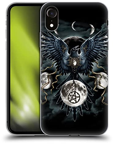 Head Case Designs Offizielle Sarah Richter Gotischer Schwarzer Rabe Tiere Soft Gel Handyhülle Hülle kompatibel mit Apple iPhone XR