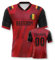 Belgien Personalisiertes Weltmeisterschaft Fussball Trikot mit Ihrem Namen und Nummer für Herren Damen Kinder Casual Sport Fan T-Shirt Trikot Geschenk Rot