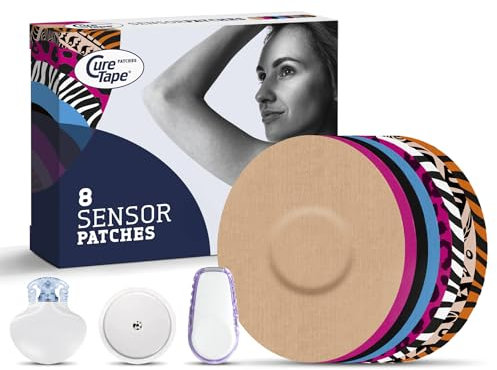 CureTape Patches MIX - Sensor Pflaster - Mix - Pflaster für Freestyle Libre, Dexcom und Medtronic Guardian Sensoren - 8 Stück(e)