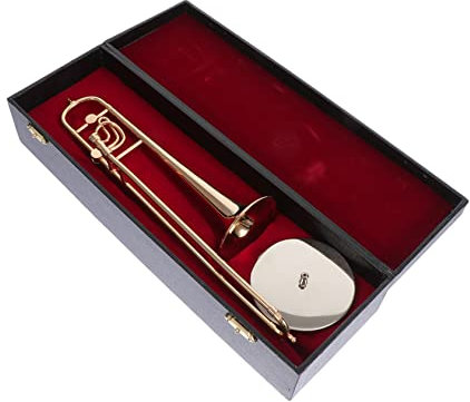 Supvox Vergoldetes Posaunenmodell Elegantes Dekoratives Instrument Für Den Schreibtisch Oder Als