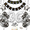 Yunchu Online Luftballon 36. Geburtstag Dekoration Black and Silber Party Deko 36 Jahre Männer Frauen Dekoration Geschenk Ballon