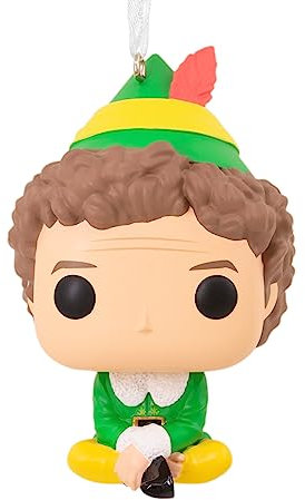 Hallmark Collectable Funko POP! Buddy the Elf Ornament, Christmas Decoration, Hanging Ornament, Gifts for Christmas