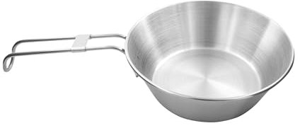 Tatonka Bowl 500 ml - Schale aus Edelstahl mit abnehmbarem Klappgriff und Volumenskalierung - Ø 15 x 5 cm