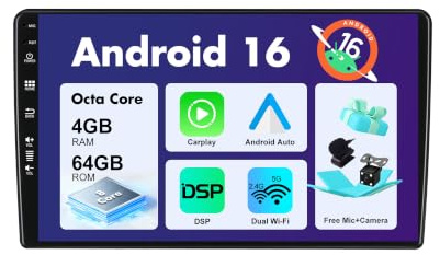 SXAUTO Android 15 IPS Autoradio Per Citroen Berlingo (2008-2019) - 4G+64G - Senza fili Carplay & Android Auto - LED Camera + MIC - DAB Fast-boot Volante 360 - CAM AHD DSP Bluetooth - 2 Din 9 Pollici