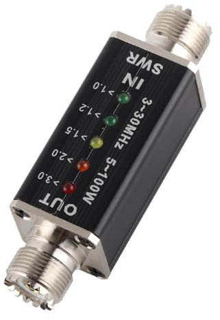 Mini SWR Meter for Antenna Radio with LED Indicator, Battery, Low Power Consumption