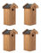 MAZUR 4X Nistkasten zum Aufhängen | Vogelhaus | Nistkästen | handgemacht in Europa | für Meisen, Kleinvöge & Wildvögel | Wetterfest aus robusten Kiefernholz | Nisthaus | Hand Made |Garten und Balkon
