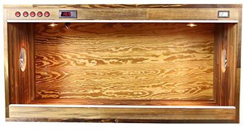 WYRMB Reptilien-Holzterrarium, große hölzerne Haustier-Futterbox, Lebensraumtank für Eidechse, Schlange, Hamster, Haustierhaus, Reptilien-Inkubator (braun, 100 x 50 x 50 cm)