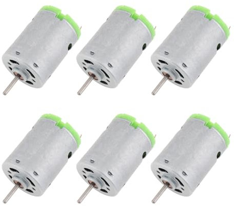ChgImposs 6CS R380 6-24V DC Motor 6000RPM~24000RPM High Speed Micro Motor Metal Stainless Steel Motor for DIY Toys Hair Drier Mini Fan Small Appliance
