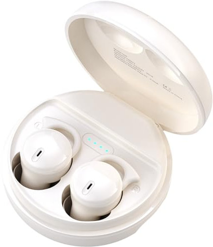 Auricolari per dormire lateralmente morbidi cuffie Bluetooth viola auricolari spia nascosti invisibili mini piccoli auricolari wireless con cancellazione del rumore per orecchie piccole musica lavoro