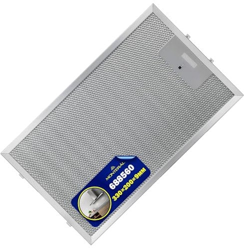 Aluminium Metallfilter Dunstabzugshaube 330 x 200 x 9 mm mit dem Originalcode 688560 für Gorenje - Garantie 10 Jahre - MONTERAL