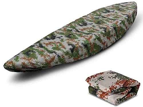 Waterproof Kayak Cover for 3.0m/9.8ft Kayak UV Protection Dust Storage Paddle Board Shield Digital Camouflage Color Available in 8 Sizes
