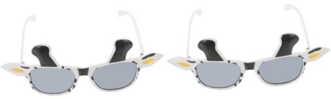 MOBUTOFU 2stücke Funny Cow Eyeglasses Lustige Cow-brille Für Partys Und Fotobooths Accessoires Für Geburtstagsfeiern Und Kostüme Langlebig Und Pc-material