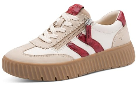 Tamaris Wide FIT Sneaker Materialmix Leder/Textil/Synthetik H-Weite