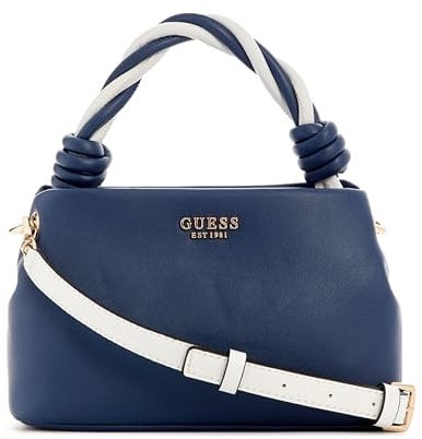 GUESS Cruise Vibe Top Handle Crossbody Bag Navy/White