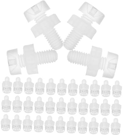 PRETYZOOM 100stücke Eckwinkelset Aus Acryl Mit Transparenter Und -mutternsortiment Zur Dreiseitigen Befestigung in Klarem Design