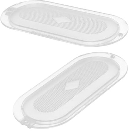 PRETYZOOM Plastic Range Hood Light Covers Replacement Parts Vintage Lamp Shades for Cooker Hoods Easy to Clean