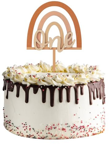 Cake Topper Geburtstag,Happy Birthday Tortendeko,Buchstaben Number Kuchen Deko geburtstag,Cake Decoration aus Holz.Deko 1. Geburtstag Junge und Mädchen,für Kindergeburtstag Decorations Topper-Banner