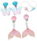 KOMBIUDA 3Paare Kleine Ohrclips Niedliche Ohrstecker Ohne Piercing Leuchtende Farben Für Partys Und Hypoallergen Und Bequem