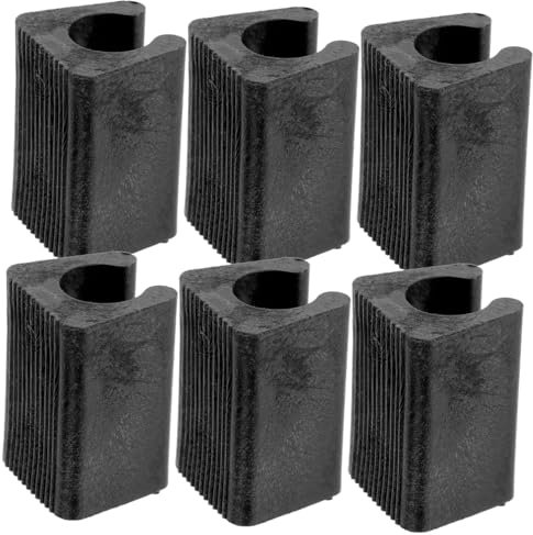 HOUDERCO 24 Stück U-förmige Stuhlbeinschoner Aus Kunststoff Möbelgleiter Mit Filz Für Hartholzböden Bodenschutz Für Stuhl Und Kufenbeine Rutschfest Einfache Montage