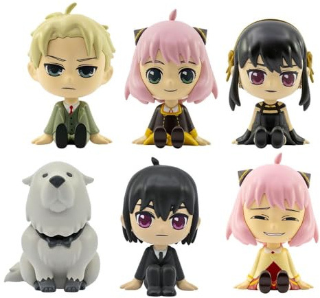 Spy x Family Bobble Hero Lot de 12 Figurines à tête Mobile (Blind Box ver) Présentoir de 6 cm
