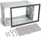Car Stereo Double Din Cage, Car Stereo Double DIN Universal Cage with Frame, Auto Audio and Video Dash Mounting Kit with Screws, Auto Radio Fitting Kit for DVD Players GPS Navigation mounting Brackets