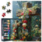 Holzkreuz Mit Blumen Puzzles 1000 Teile Für Erwachsene Schwierige Herausforderung Kreuzpuzzle Erwachsene Geschenke Für Puzzle-Liebhaber Puzzle-Kunst Für Kunstwerk Heimdekoration 50cmx70cm