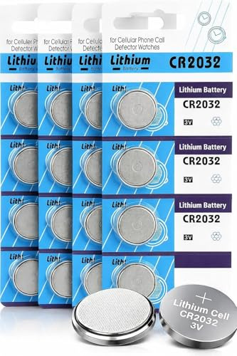 20 PCS CR2032 Lithium Coin Cell Battery Ultra High Capacity with Powerful 3V Output, Use for Remote, Car Fob, Car Key, Motherboard, Calculators, Toys, Watches and More (2032, DL2032, BR2032, KL2032)