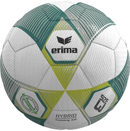 Erima Unisex Kinder HYBRID Training 2.0 Fußball | (7192603), metallic green/silver/lime, 3