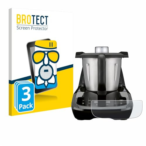 BROTECT Schutzglas für SilverCrest Monsieur Cuisine compact | 3 Stück Entspiegelnder Displayschutz Made in Germany Schutzfolie Matt Kratzfest 9H Anti-Fingerprint Einfache Montage