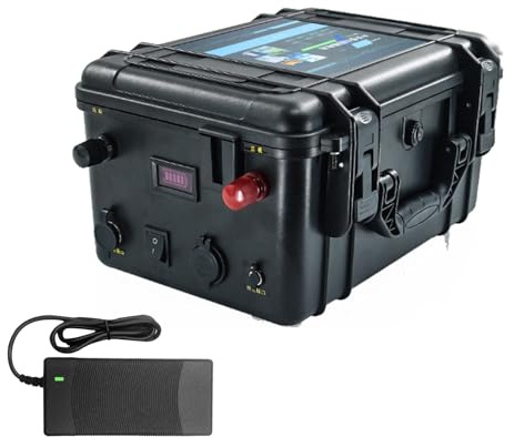 JCXYL EV 12V 60Ah 80Ah 120Ah 150Ah Ersatzbatterie für Bootsantriebe im Außenbereich; 24V 100Ah 150Ah 200Ah Lithium-Akkupack für 0-5000W Angelbootmotoren,24v,60Ah