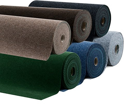 casa pura Tapis Gazon Artificiel au mètre | Moquette Extérieure | Nombreuses Couleurs au Choix | Balcon, terrasse, Jardin etc. | Gris - 200x400cm