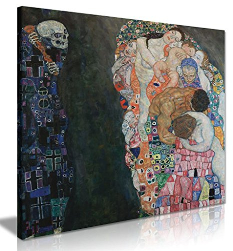 Gustav Klimt Death & Life Canvas Wall Art Picture Print (30 x 30 Inch)