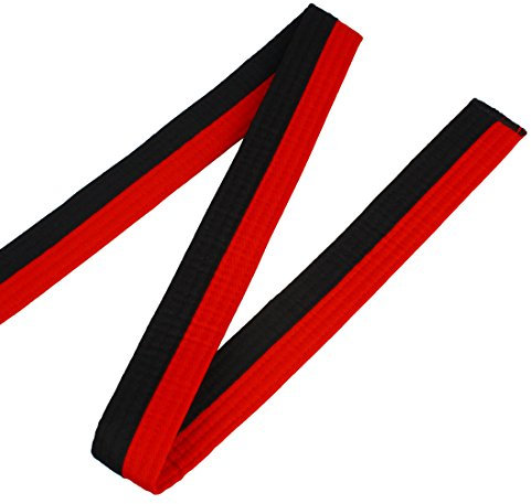 Andux Taekwondo Gürtel Kampfkunst Gürtel TQDYD-01 (Rot/schwarz)