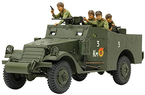 TAMIYA 35363 - 1:35 US M3A1 Scout car/Spähwagen, Modellbau, Plastik Bausatz, Hobby, Basteln, Kleben, Modellbausatz, Modell, Zusammenbauen, Unlackiert