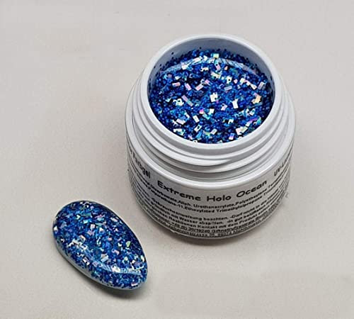 5ml UV Exclusiv Big Glitter Gel Extreme Holo Ocean