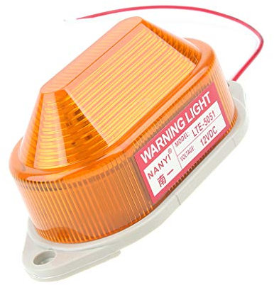 SDENSHI 12V Gyrophare Balise de Signalisation Lumineuse LED Lampe d'Avertissement Clignotant Eclairage d'urgence Voiture Jaune